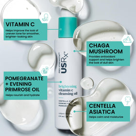 Urban Skin Rx pump dispensing cleanser, convenient controlled application benefit