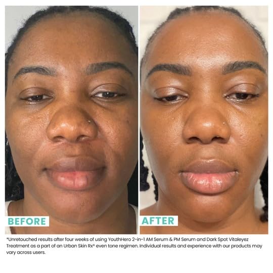 Urban Skin Rx AM serum pump dispensing lightweight brightening formula for daytime