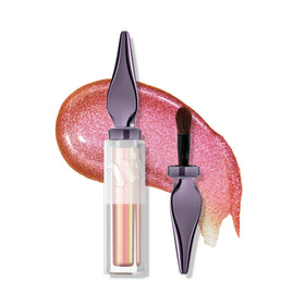 Urban Decay front packaging showing Sunshine Tax pink-gold duochrome and travel convenience