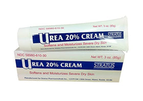 UREA front packaging showing tube and almond scent, highlights portable 3oz size