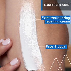 Uriage cream texture close-up demonstrating rich moisturizing feel