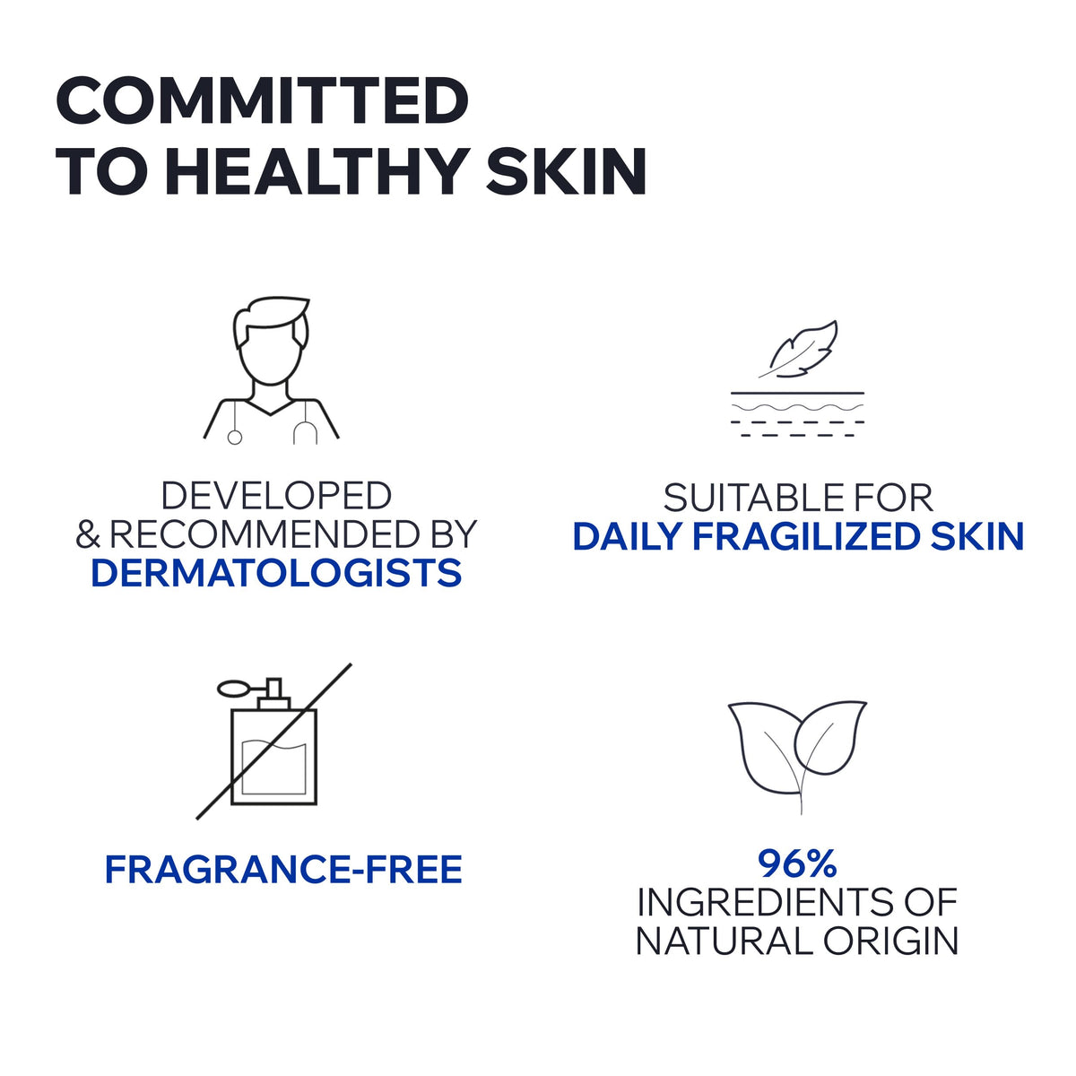 Uriage application on face showing quick absorption and non-greasy finish