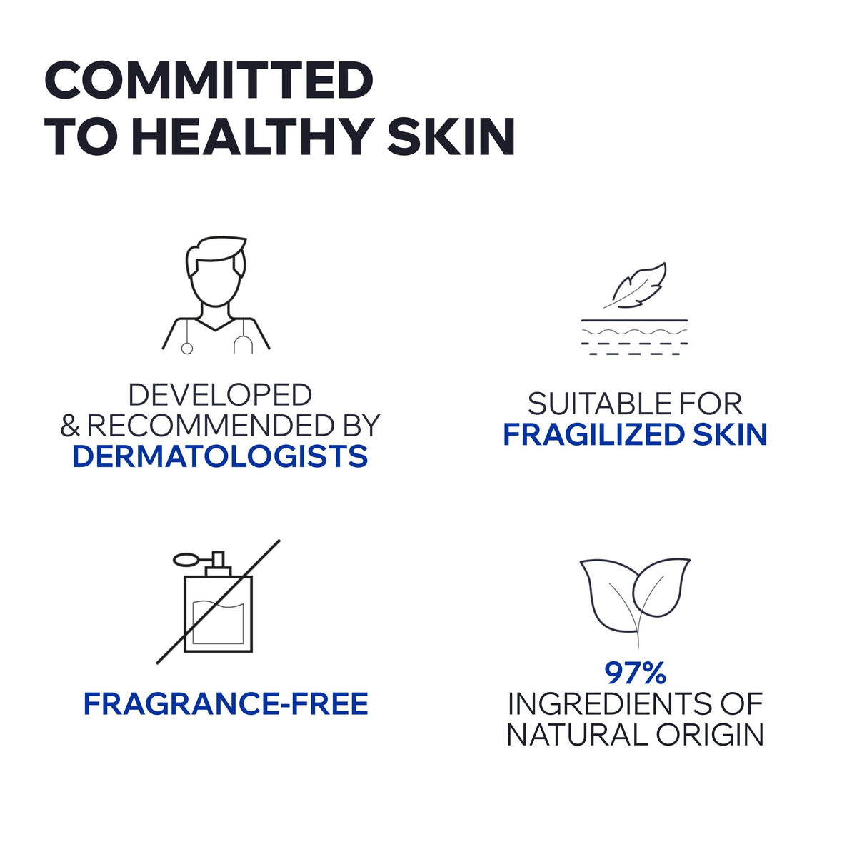 Uriage serum being applied on skin showing soothing hydration