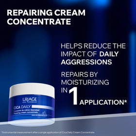 Uriage jar opened to reveal rich creamy texture for deep hydration benefit