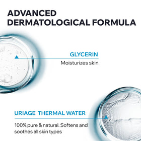 Uriage used on face in shower demonstrating gentle daily cleansing benefit