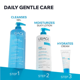 Uriage in family shower setting illustrating suitability for all ages benefit