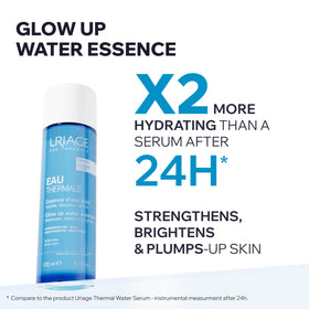 Uriage essence fine mist on skin illustrating quick absorption and hydration
