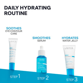 Uriage label and ingredients panel emphasizing dermatologist-developed formula
