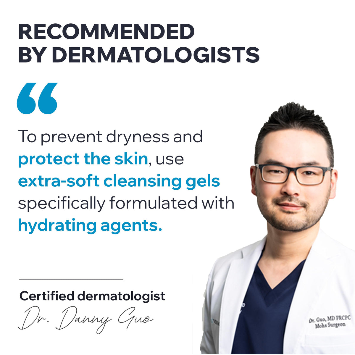 Uriage label and ingredient panel highlighting dermatologist-developed benefit
