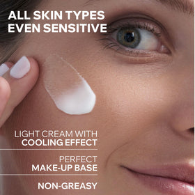 Uriage cream on hand demonstrating smooth application and non-greasy finish