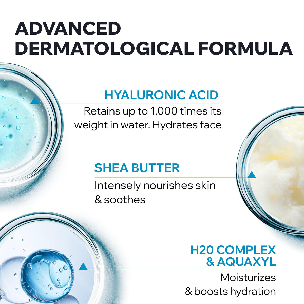 Uriage cream being smoothed on hand for fast absorption benefit