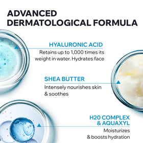 Uriage cream being smoothed on hand for fast absorption benefit