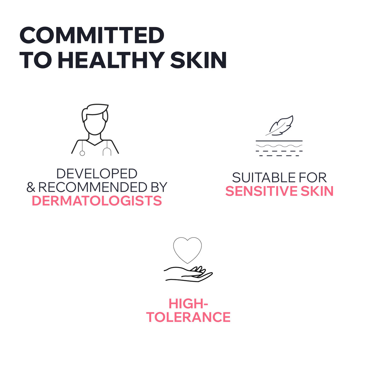 Uriage Roséliane application on cheek demonstrating instant comfort benefit