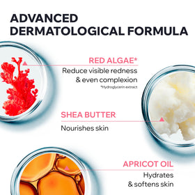 Uriage Roseliane gel-milky texture close-up demonstrating gentle, nourishing feel