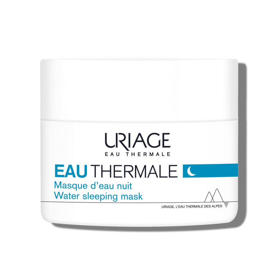 Uriage jar front view showing product and clear hydration benefits