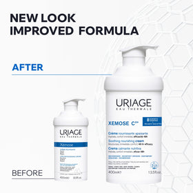 Uriage Xemose label close-up highlighting fragrance-free high tolerance