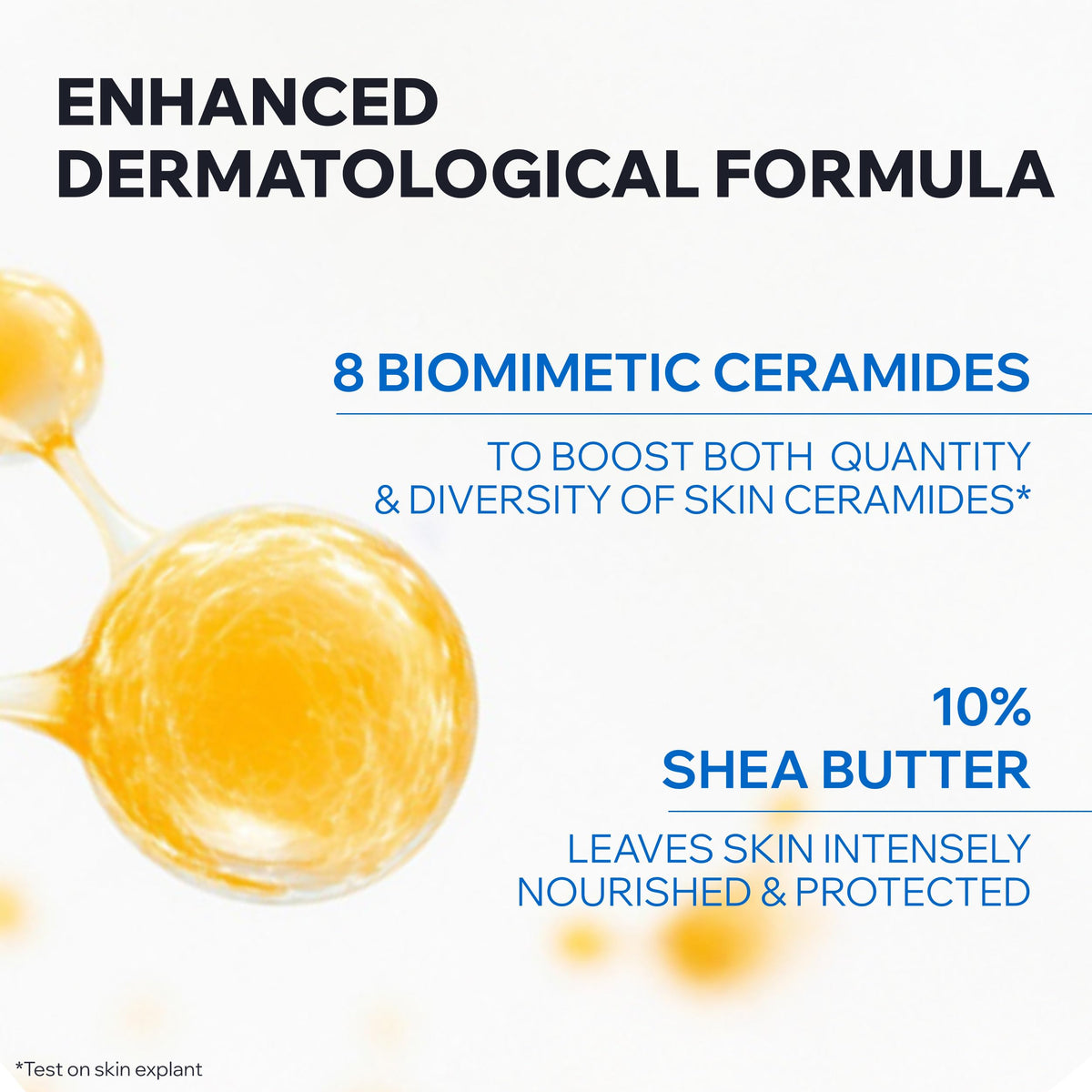 Uriage Xemose with shea butter to show nourishing 10% shea content
