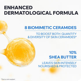 Uriage Xemose with shea butter to show nourishing 10% shea content