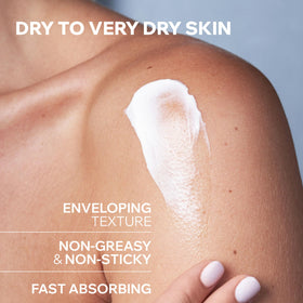 Uriage Xemose cream texture close-up highlighting fast absorption