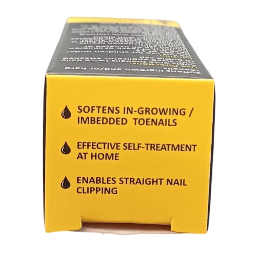 URIEL hand applying drops to toe model demonstrating safe at-home use