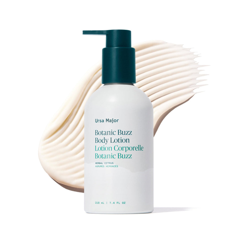 Ursa Major bottle front packaging showing label and pump for easy dispensing