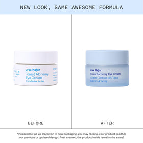 Ursa Major open cream texture on fingertip showing hydrating, non-greasy finish