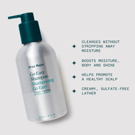 Ursa Major creamy lather texture demonstrating gentle foam and moisturize benefit