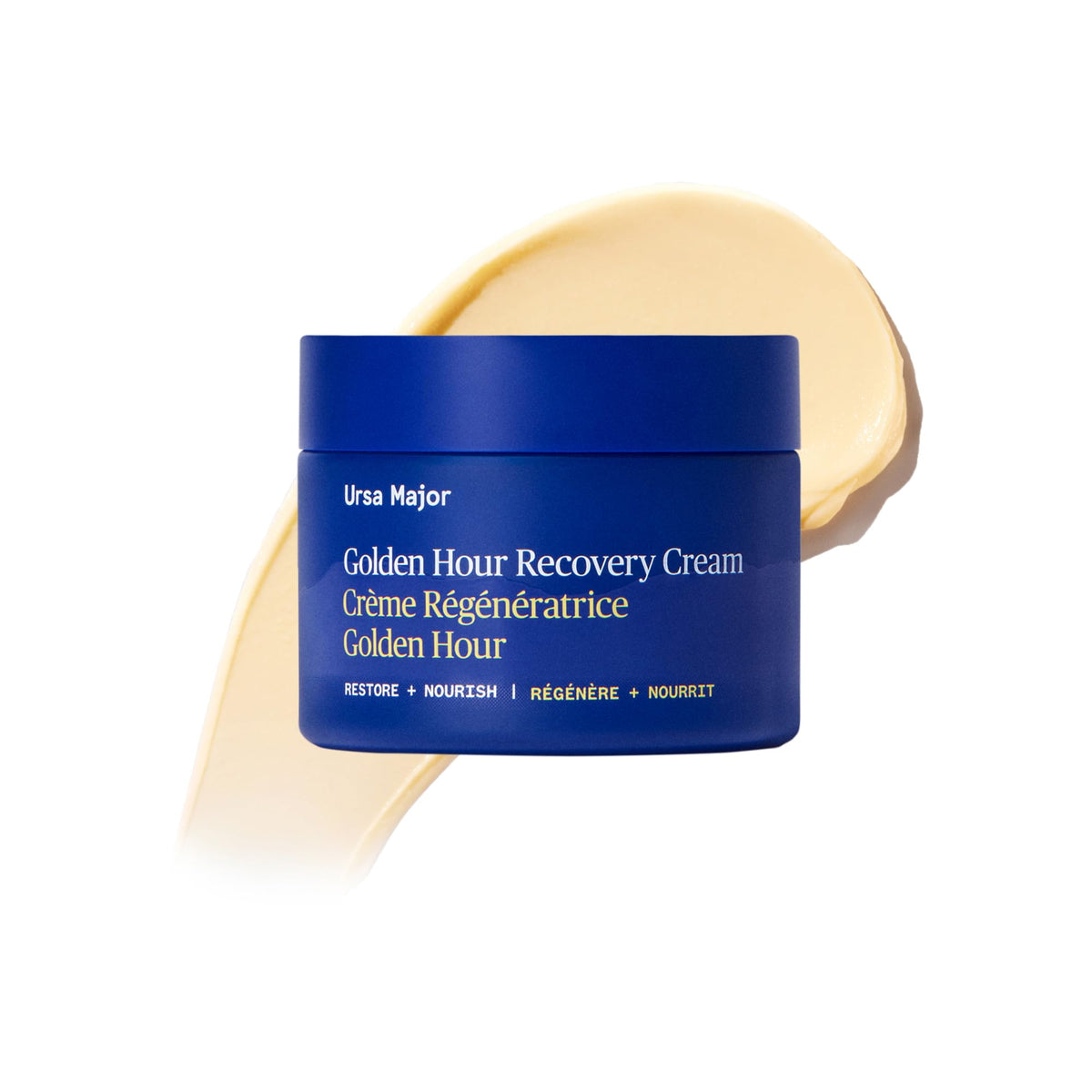 Ursa Major front jar showing label and clean design benefits