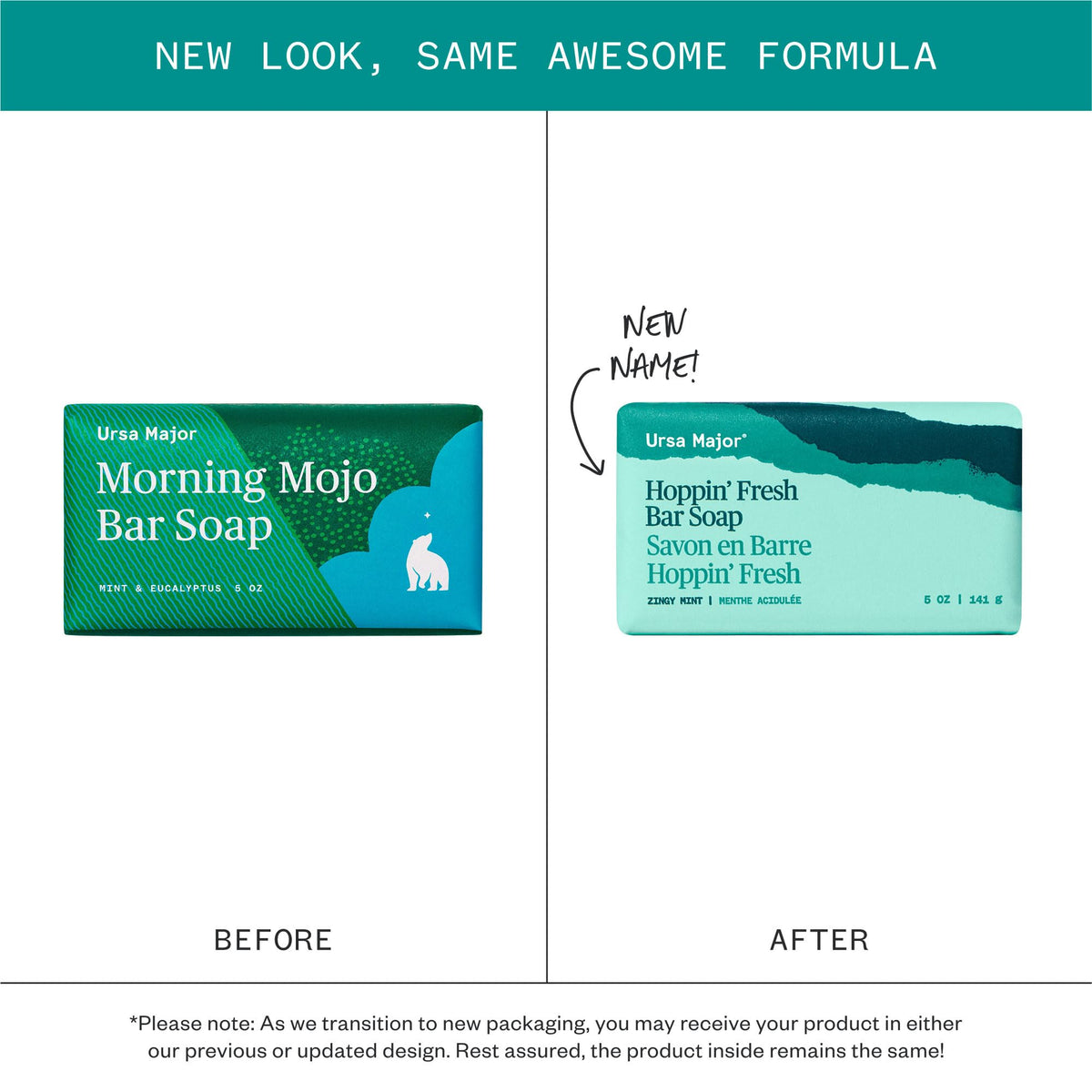 Ursa Major close-up of gritty bar texture for gentle exfoliation benefit