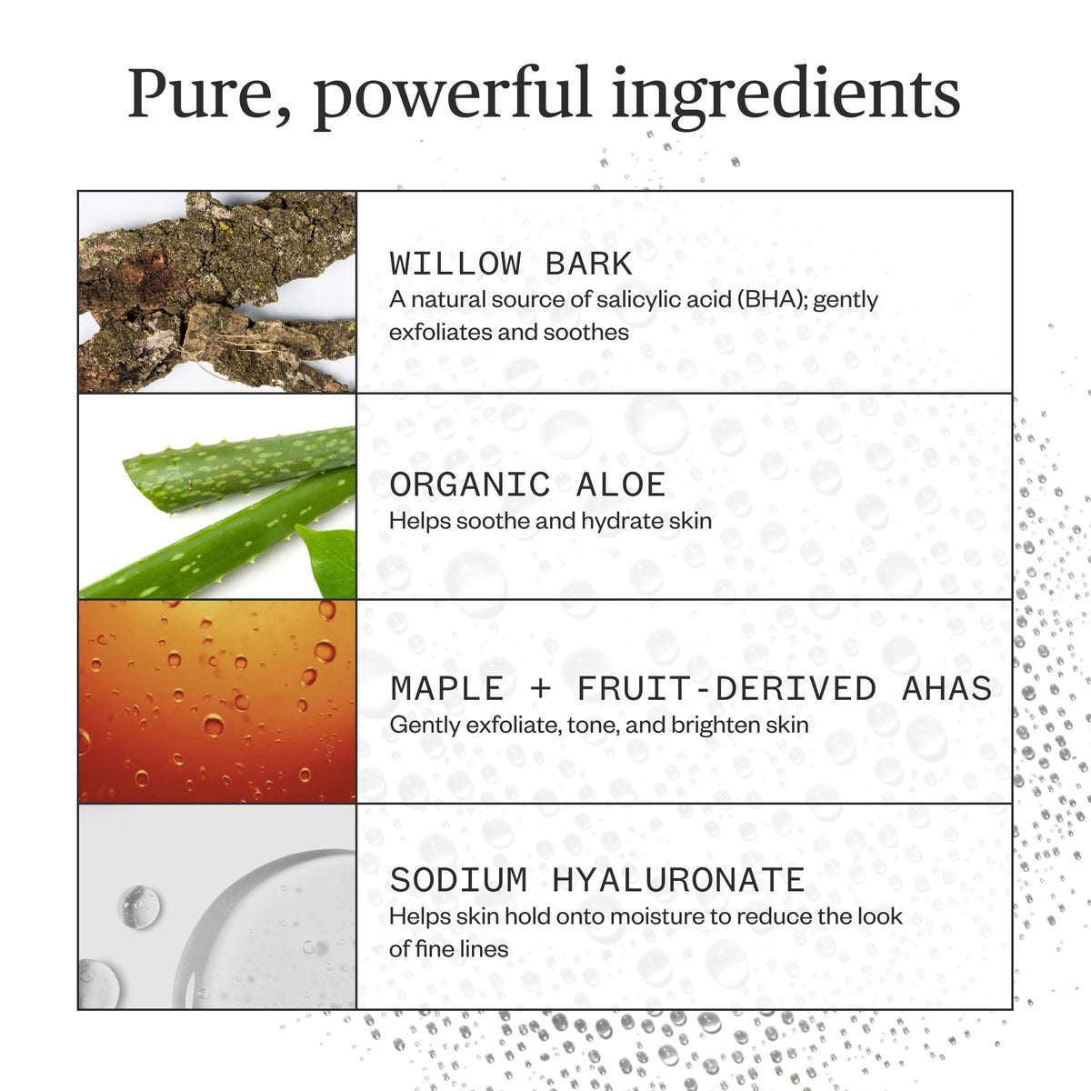 Ursa Major close-up label highlighting natural ingredients and transparency benefit