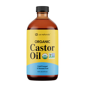 Us Naturals front glass bottle showing label and amber protection benefits