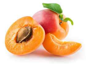 US Organic apricot oil texture spread on skin for lightweight absorption