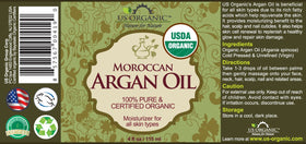 US Organic oil pour close-up showing texture and sheen for absorption benefit
