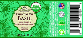 US Organic Euro dropper dispensing basil oil for precise, waste-free application