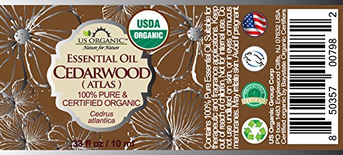 US Organic cedarwood amber bottle detail protecting oil freshness