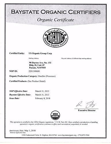 US Organic cedarwood USDA organic label closeup confirming certified purity
