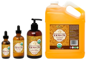 US Organic jojoba oil on bathroom vanity showing everyday routine benefit