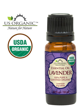 US Organic label close-up highlighting botanical name and purity