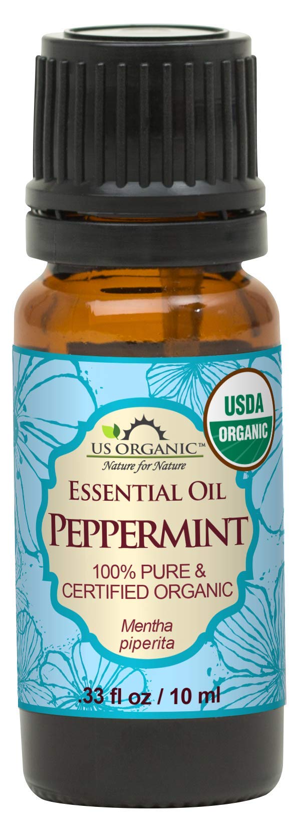 US Organic front packaging showing 10 ml bottle and branding for clear identification