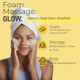 Uselective hand lathering soap emphasizing easy application and hydrated skin