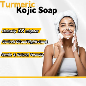 Uselective lather on skin demonstrating gentle cleansing and brightening
