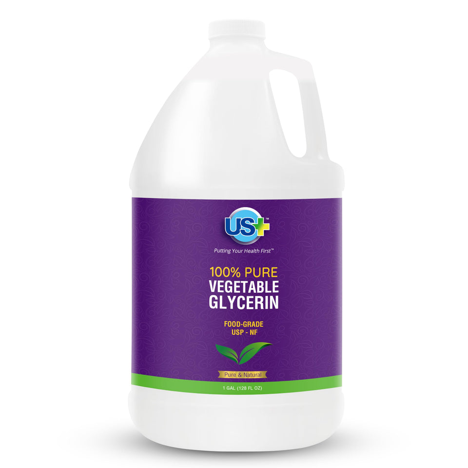 US+ brand one-gallon bottle front view showing clean packaging and purity benefit