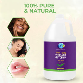 US+ product label detail showing USP grade and ingredient transparency benefit