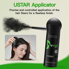 USTAR before and after scalp comparison showing instant fuller look