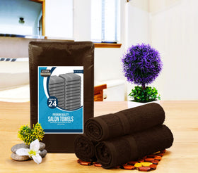 Utopia Towels neatly folded stack on shelf for organized storage