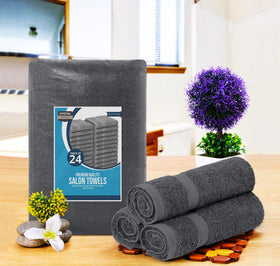 Utopia Towels folded stack highlighting neat storage and quick grab convenience