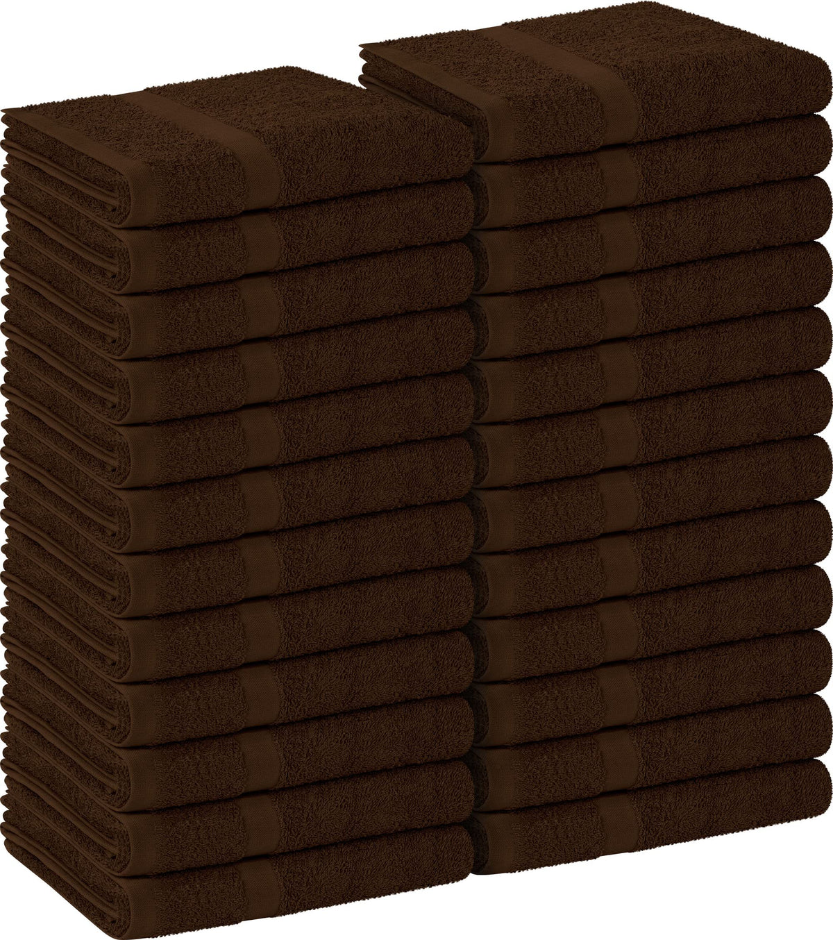 Utopia Towels front pack dark brown showing quantity and value