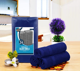 Utopia Towels folded towel texture close-up showing soft absorbent cotton benefit