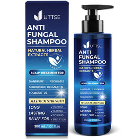 uttse front packaging 300ml showing bottle and clear benefit of targeted scalp care