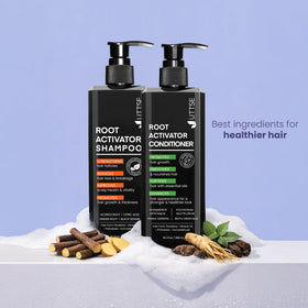 Uttse on bathroom counter lifestyle shot promoting daily care